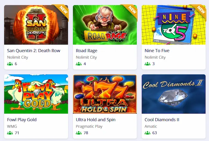 Casino Stellare Italy games